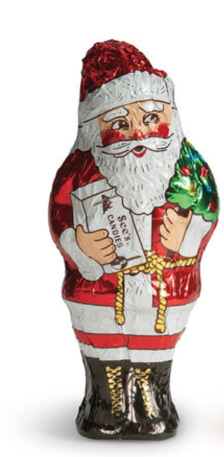 See's Candies Milk Chocolate Santa 5.5oz