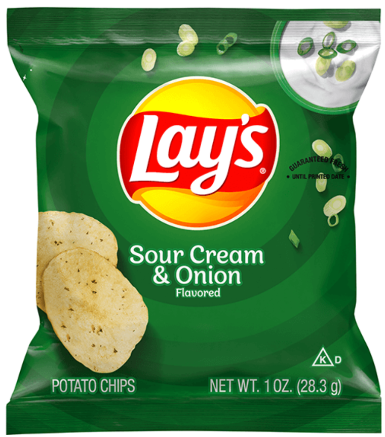 Lay's Sour Cream & Onion Chips 1oz