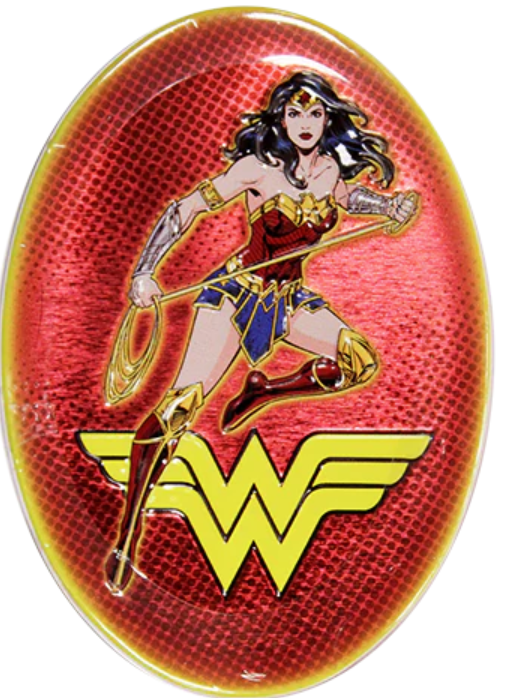 DC COMIC WONDER WOMAN GOLDEN SOURS TIN STRWBRY LMNADE CANDY 1.2oz