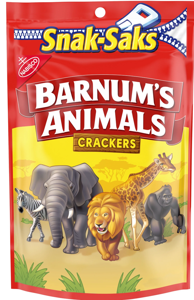 Barnum's Animals Crackers Snack-Sak 8oz (BEST BY: JULY 25)