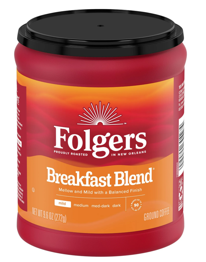 Folgers Breakfast Blend Ground Coffee 9.6oz
