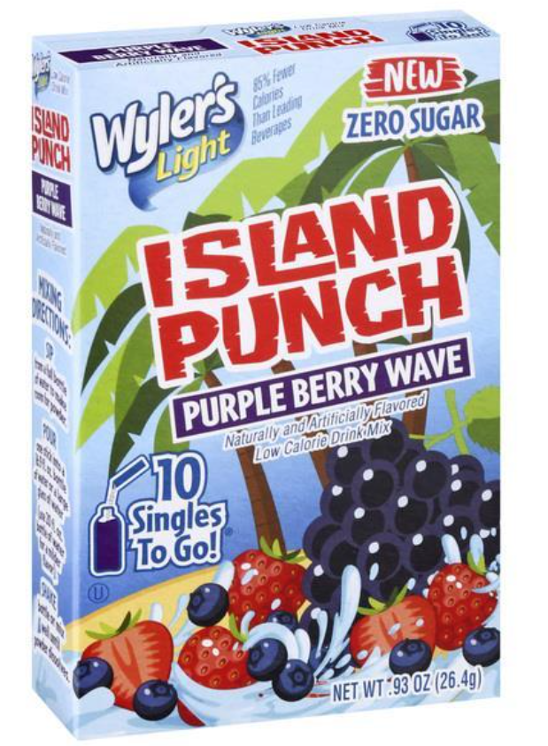 Wyler's Island Punch Purple Berry Wave Singles To Go 10 Pack