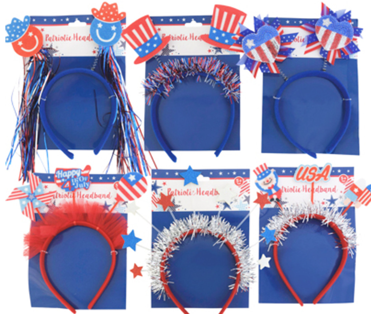 Patriotic Headband Accessory Assorted