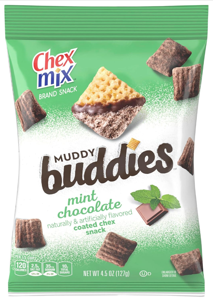 Chex Mix Muddy Buddies Mint Chocolate 4.5oz (BEST BY: APR 2026)
