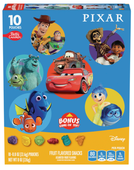 Disney Pixar Fruit Flavored Snacks Pixar 10.6oz (BEST BY: DEC 2025)