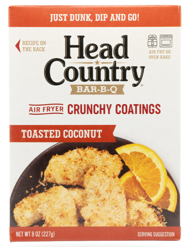 Head Country Air Fryer Crunchy Coatings Toasted Coconut 8oz (BEST BY: JAN 26)