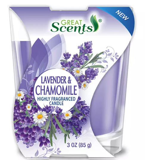 Great Scents Lavender & Chamomile Candle 3oz