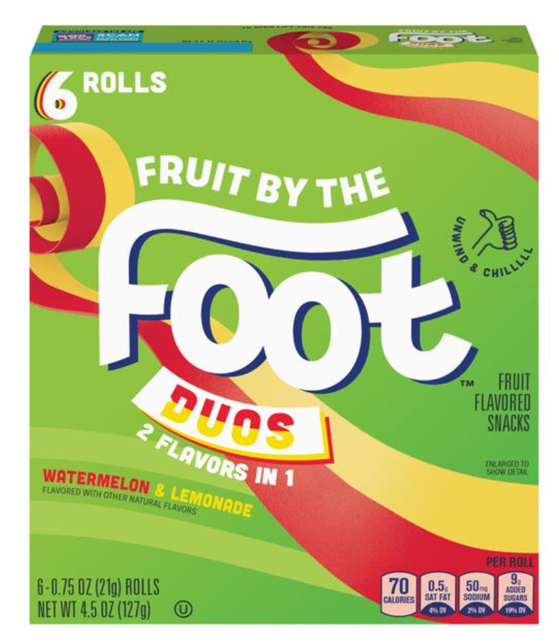 Fruit By The Foot Duos Watermelon Lemonade