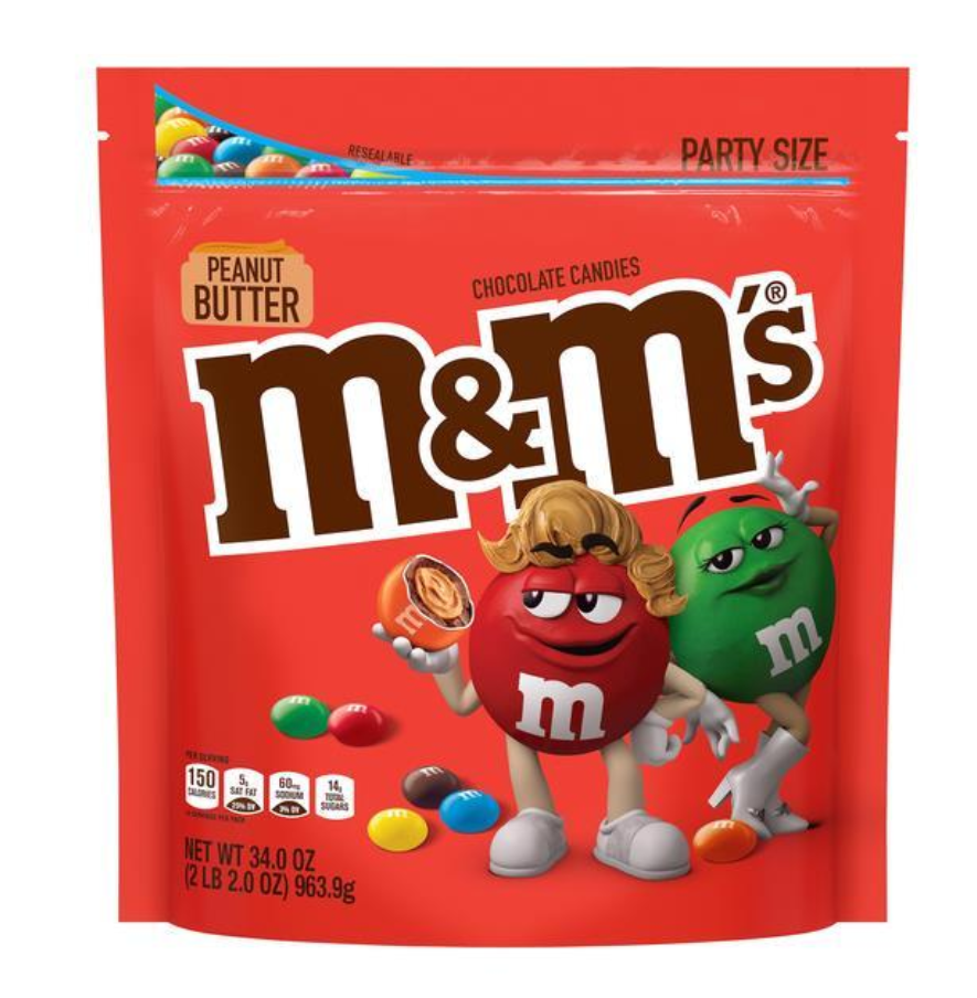 M&M's Peanut Butter Party Size 34oz