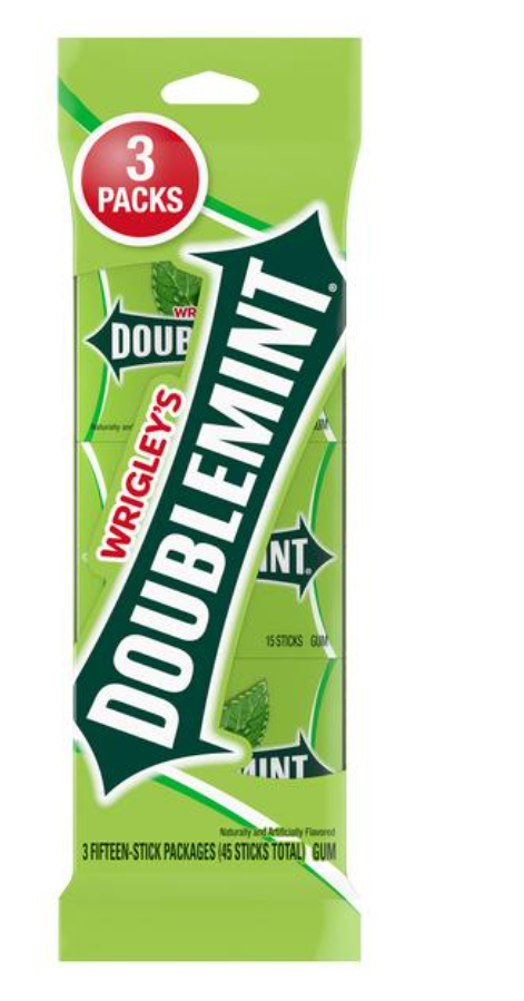 Wrigley's Doublemint Gum 3 Pack