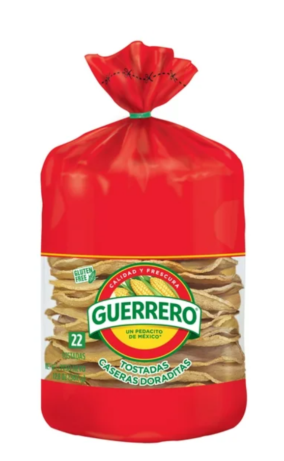 Guerrero Tostadas Caseras Doraditas 22ct (BEST BY: AUG 26)