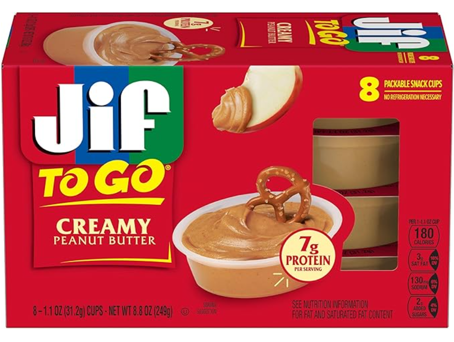 Jif To Go Creamy Peanut Butter 8 Pack