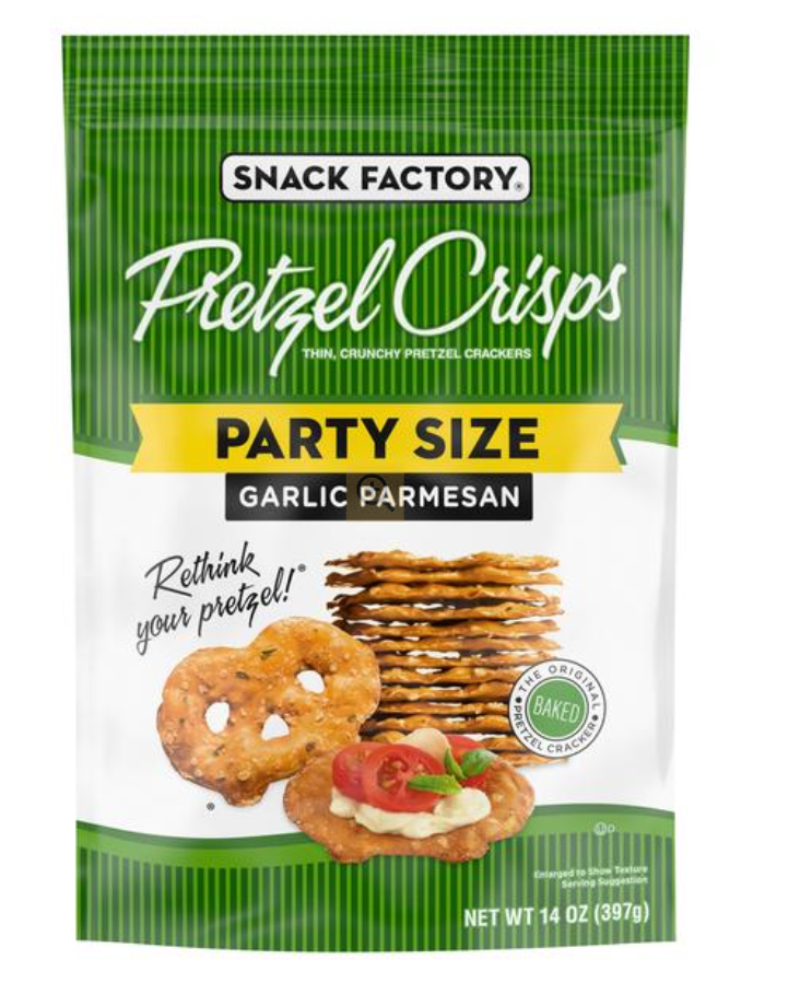 Snack Factory Pretzel Crisps Garlic Parmesan 14oz