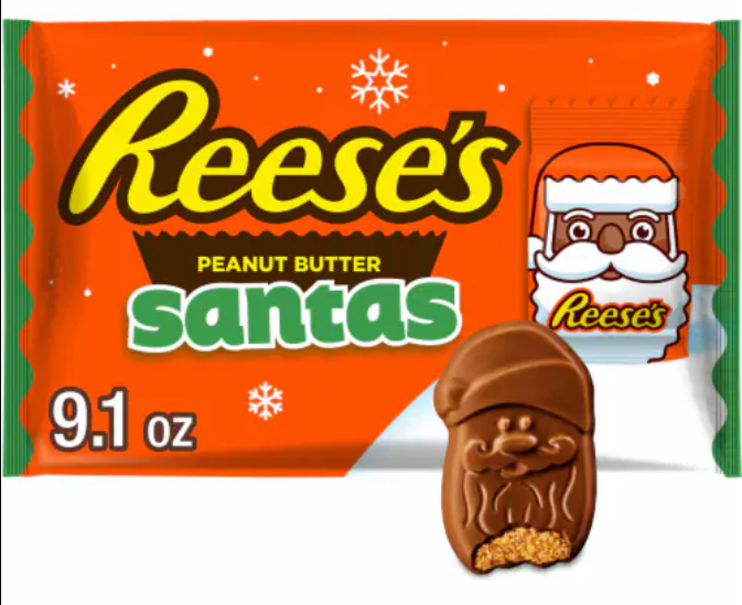 Reeses Milk Chocolate Peanut Butter Santas