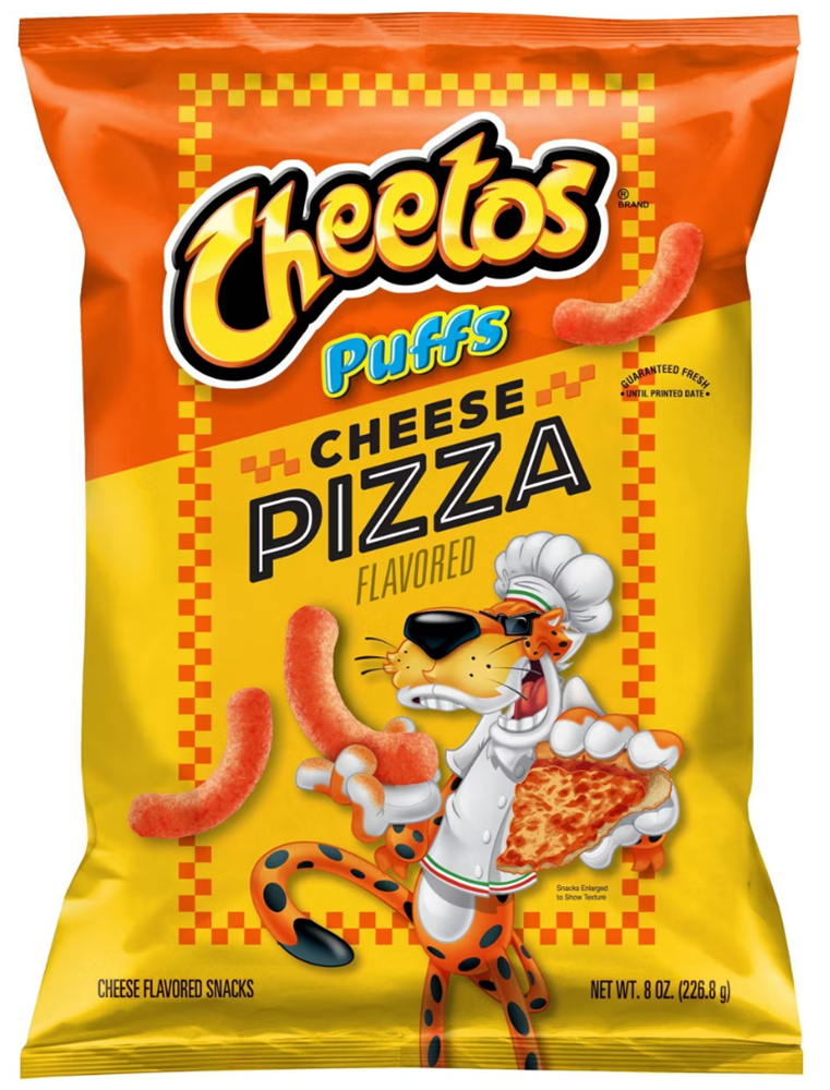 Cheetos Cheese Pizza Puffs 8oz (BEST BY DEC 2025)