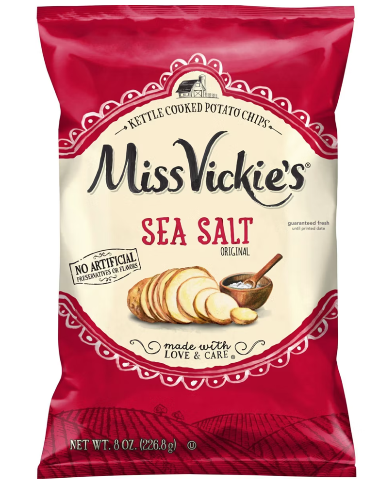 Miss Vickie's Sea Salt Original Chips 8oz (BEST BY: DEC 2025