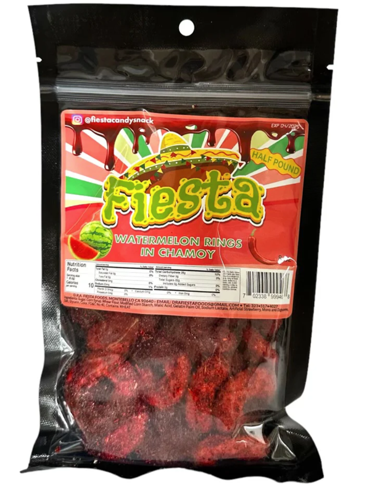 Fiesta Watermelon Rings in Chamoy 8oz