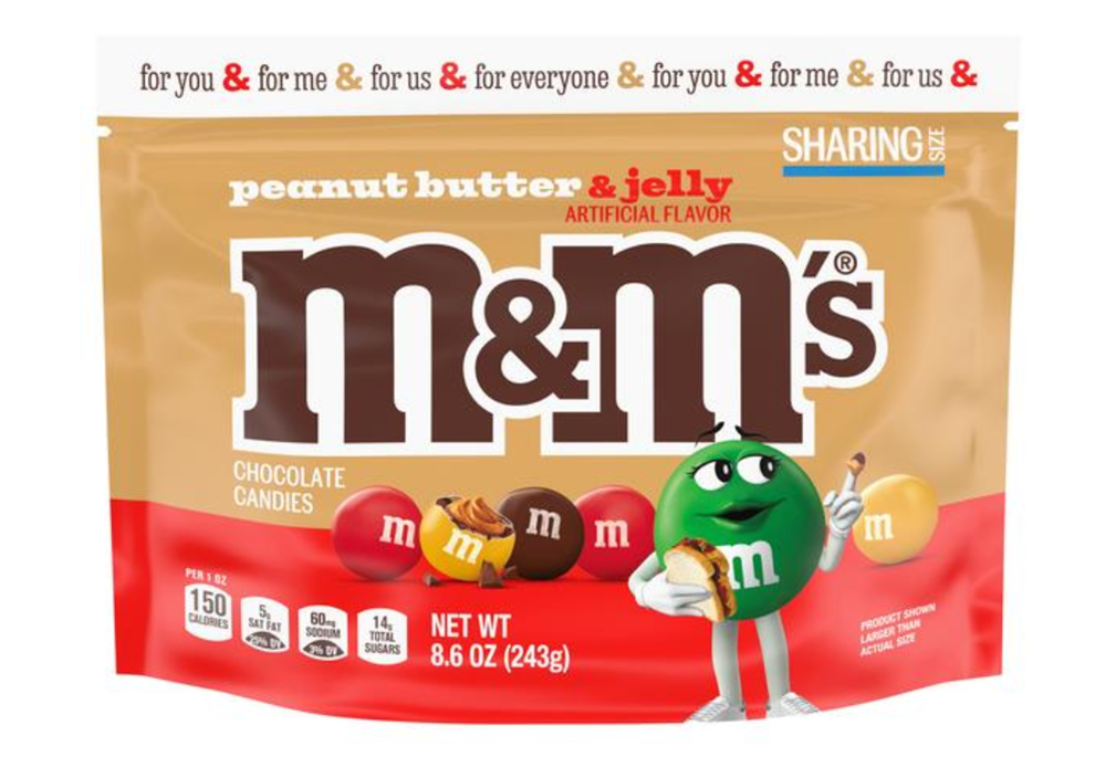 M&M Peanut Butter & Jelly Sharing Size 8.6oz