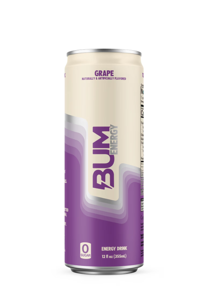 Bum Energy Drink Grape Can 12oz
