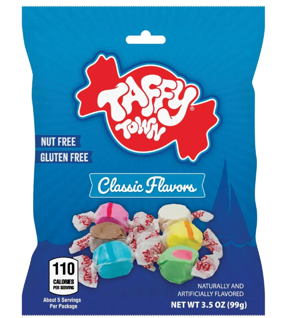 Taffy Town Classic Flavors Salt Water Taffy  3.5oz