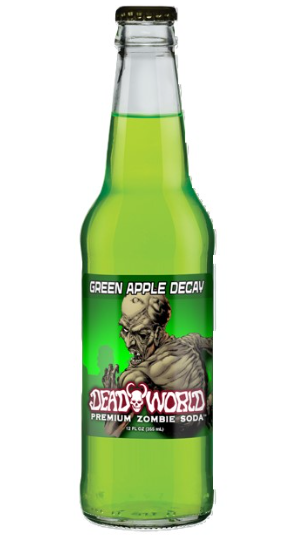 DEADWORLD Green Apple Decay Soda 12oz