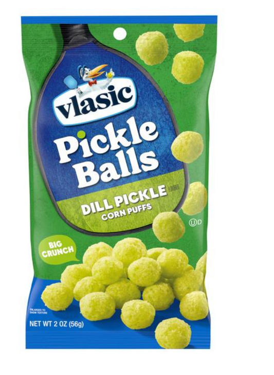Vlasic Pickle Balls Dill Pickle Corn Puffs 2oz
