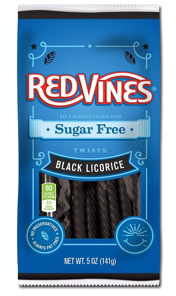 Red Vines Sugar Free Black Licorice 5oz