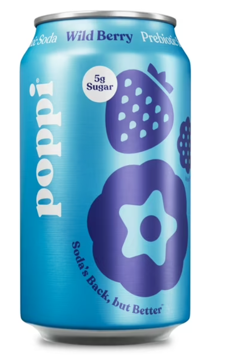 Poppi Wild Berry Chilled Can 12oz