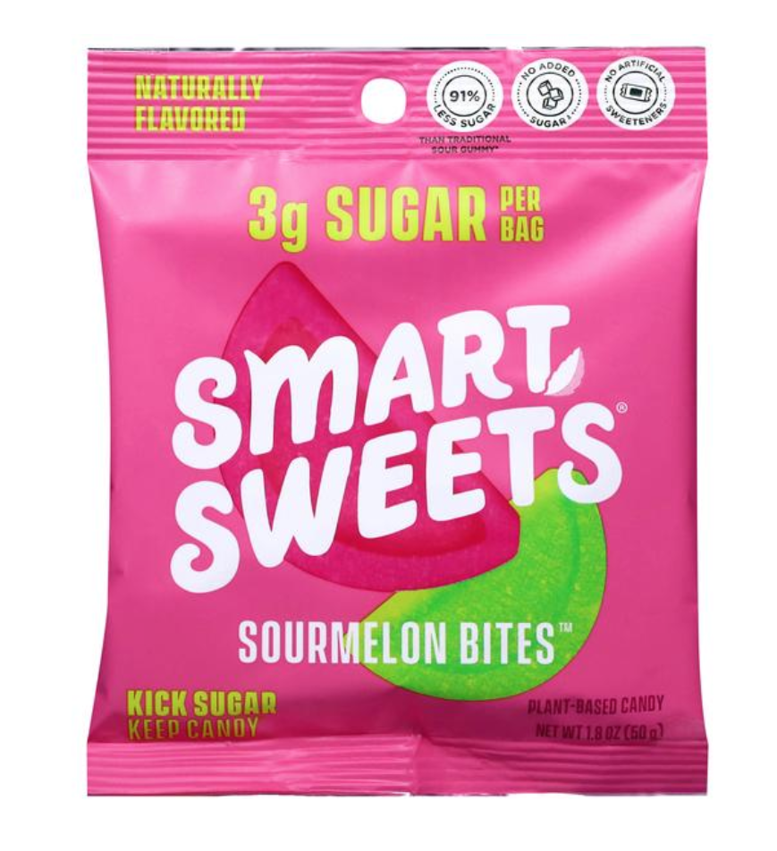 SmartSweets Sourmelon Bites Gummy Candy 1.8oz