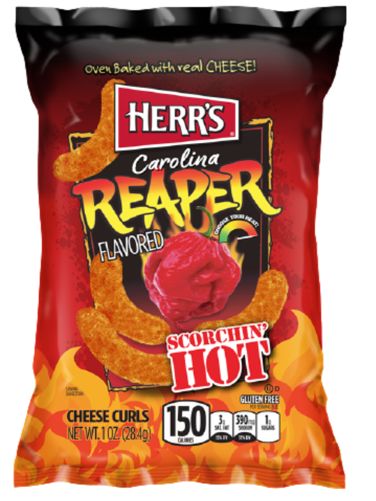 Herr's Carolina Reaper curls 28g