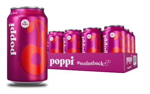 Poppi Cherry Cola 12 Pack / 12oz Cans