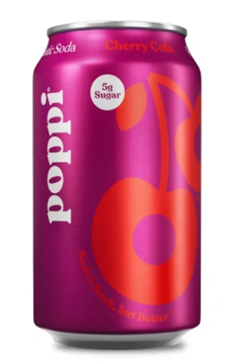 Poppi Cherry Cola Can 12oz
