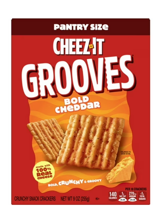 Cheez-It Grooves Bold Cheddar 9oz