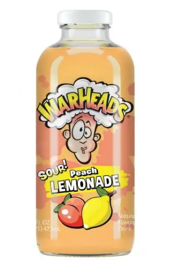 Warheads Sour Peach Lemonade 16oz