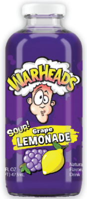 Warheads Sour Grape Lemonade Drink 16oz