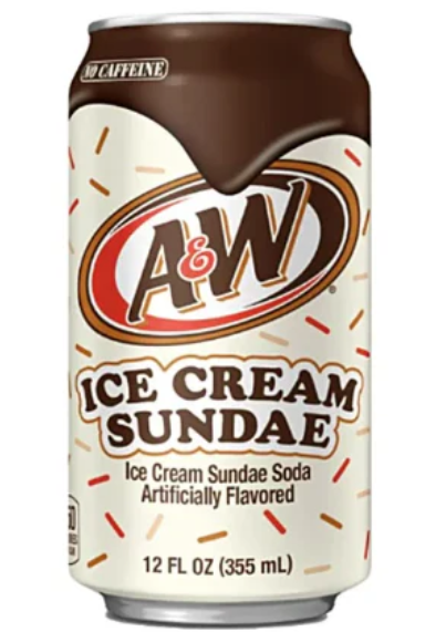 A&W Ice Cream Sundae 12oz can
