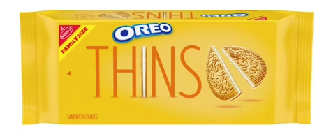 Oreo Thins Golden Sandwich Cookies Family Size 11.78oz