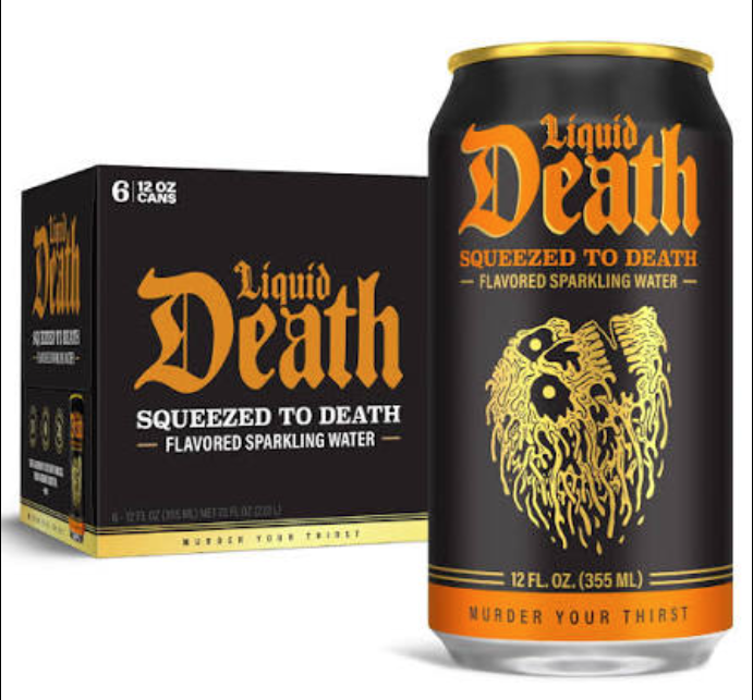 Liquid Death Squeezed To Death 6 Pack/ 12oz Cans