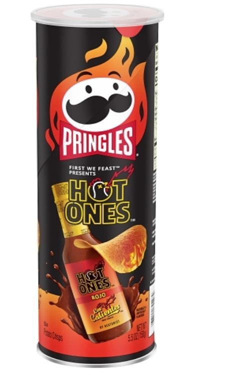 Pringles Hot Ones Los Calientes Rojo 5.5oz