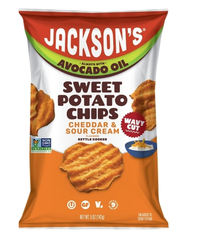 Jackson's Wavy Cheddar & Sour Cream Flavor Sweet Potato Chips 5oz