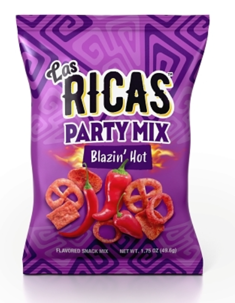 Las Ricas Blazin Hot Party Mix Puffed Snack 1.75oz