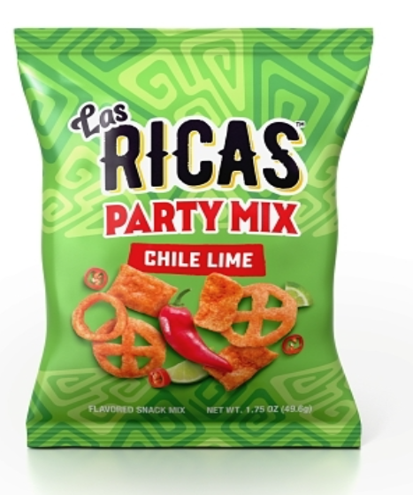 Las Ricas Chile Lime Party Mix Puffed Snack 1.75oz