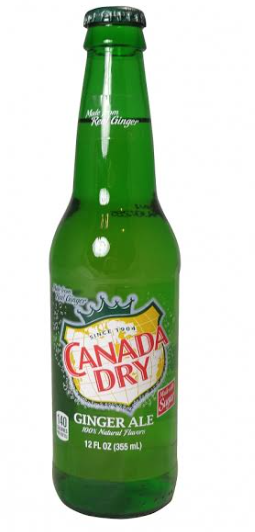 Canada Dry Long Neck Glass Bottle 12oz