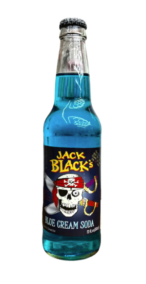 Jack Black's Blue Cream Soda 12oz Glass Bottles