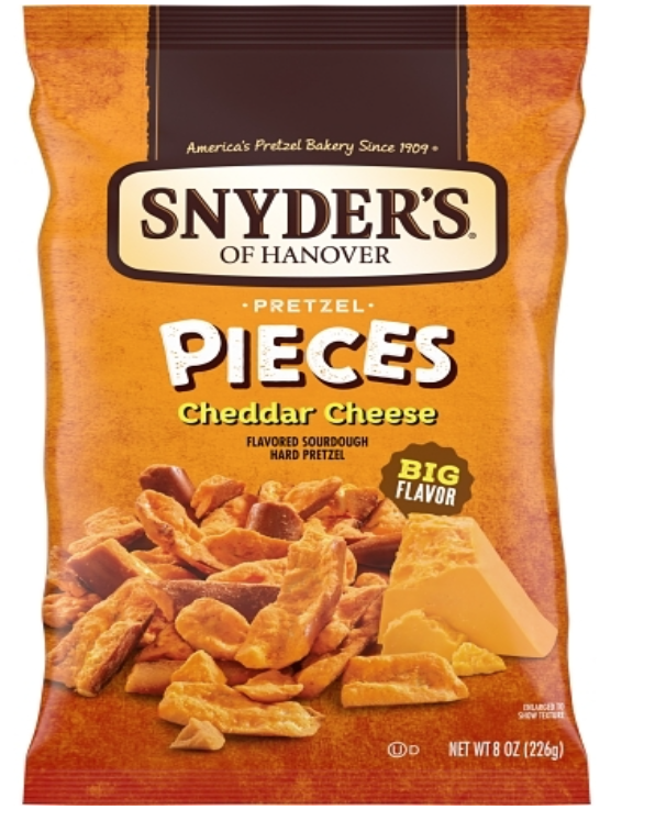 Snyder's Of Hanover Cheddar Cheese Pretzel Pieces 8oz