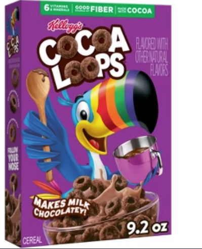 Kellogg's Cocoa Froot Loops Cereal 9.2oz