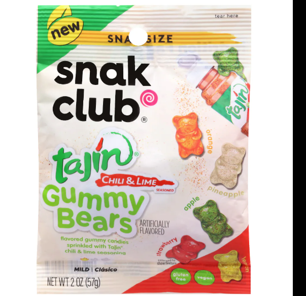 Snak Club Tajin Chili & Lime Gummy Bears 2oz