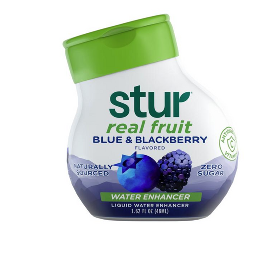 Stur Real Fruit Blue & Blackberry Water Enhancer 1. 62oz