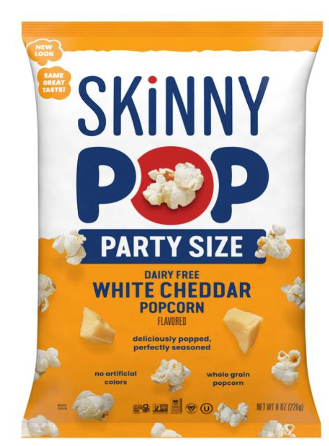 Skinny Pop Dairy Free White Cheddar Popcorn 8oz