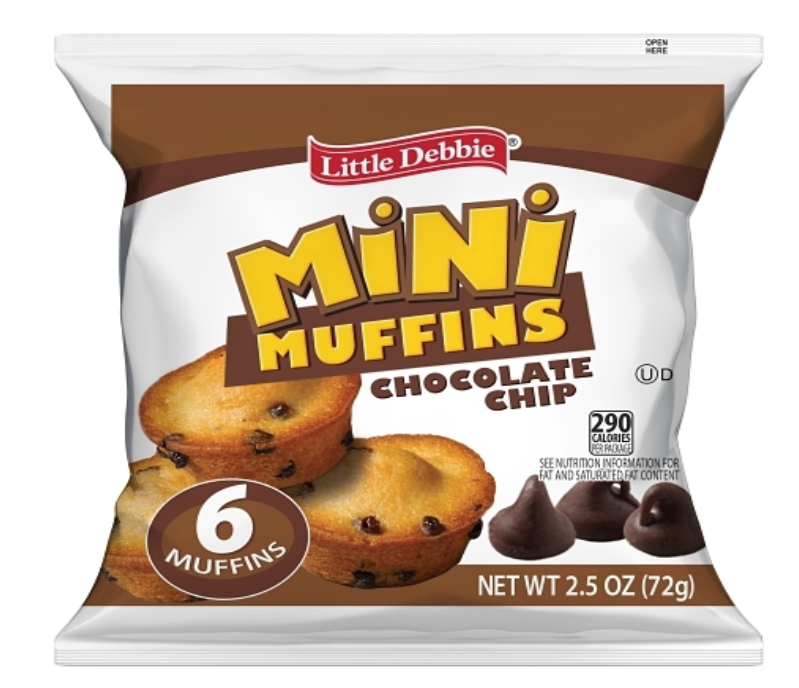 Little Debbie Mini Chocolate Chip Muffins 2.5oz